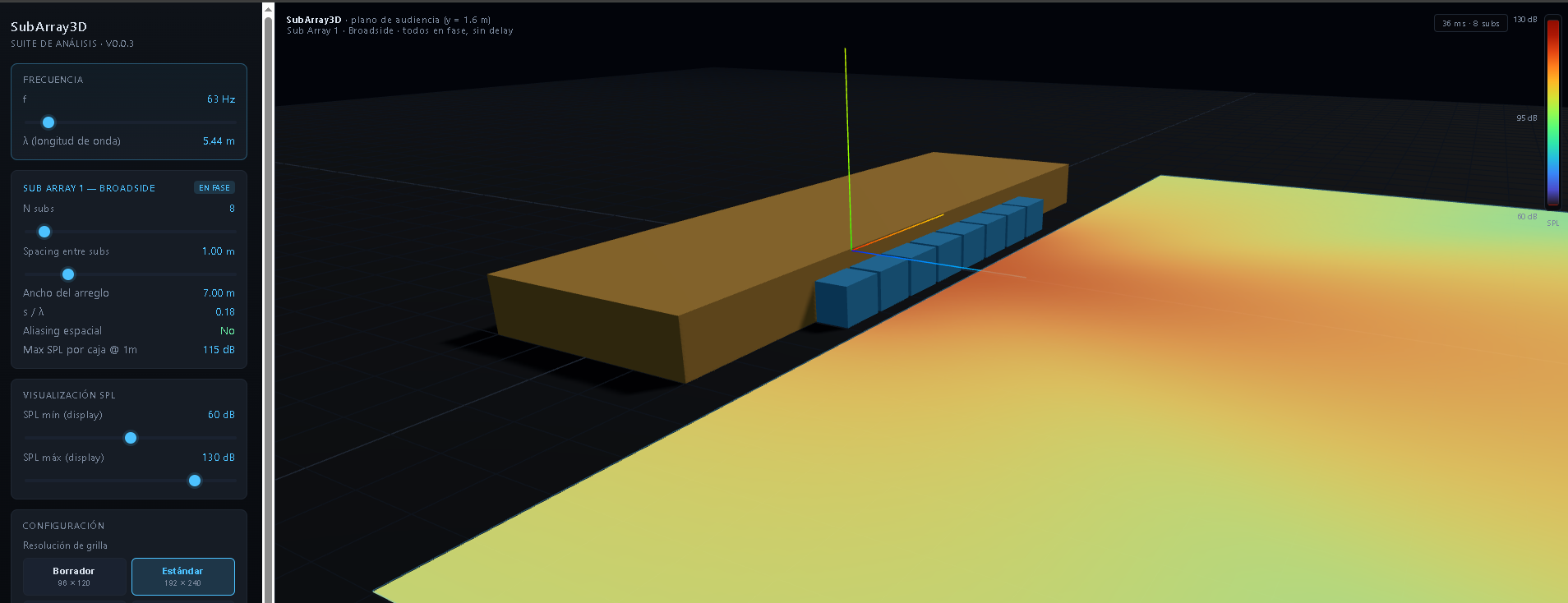 SubArray 3D UI
